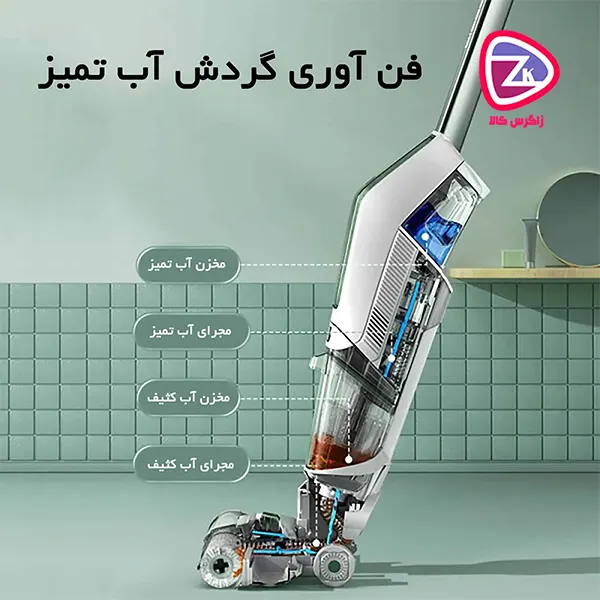 جاروشارژی +طی کشی+ کف شور = جارو شارژی بیسل X7 plus 3401z