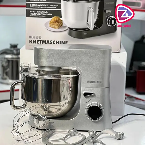 همزن کاسه دار هنریچ ۸ لیتری مدل HKM8080