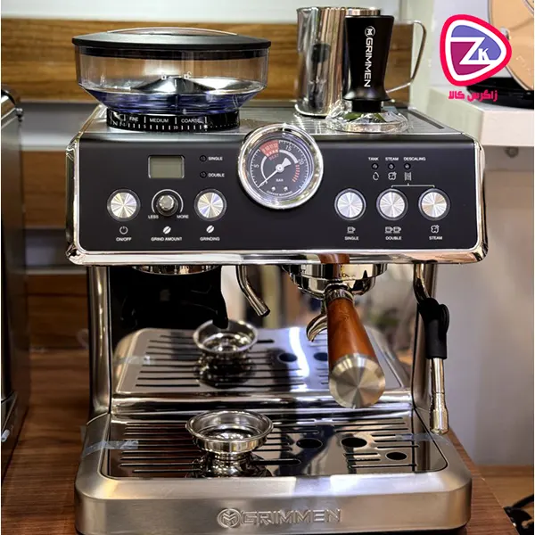 اسپرسو ساز نیمه صنعتی گریمن آسیاب دار مدل GR_EM505