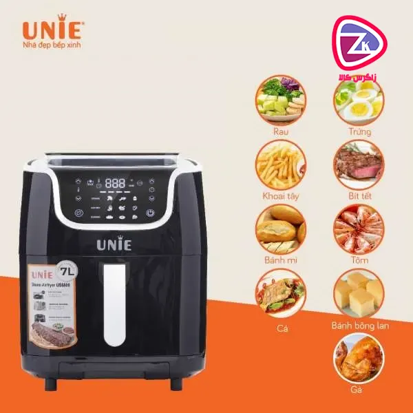سرخ کن ۷ لیتر بدون روغن UNIE یونی مدل US6800 دارای ۹ برنامه پخت اختصاصی