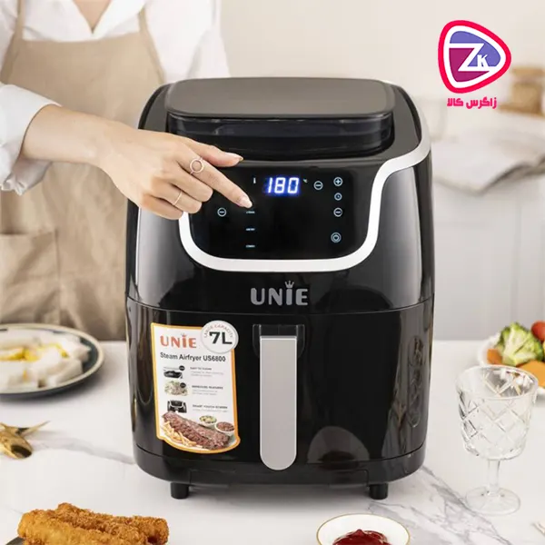 ظرفیت ۷ لیتری سرخ کن ۷ لیتر بدون روغن UNIE یونی مدل US6800