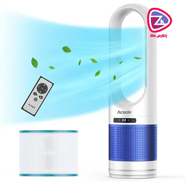 پنکه برجی هیتر ستونی قابل حمل بدون پره Acoolir