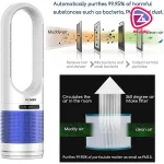 پنکه ستونی بی‌پره Acoolir با ریموت کنترل و نمایشگر LED