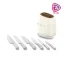 سرویس چاقو ۷ پارچه اسمگ KBSF01 با استفاده از متریال درجه‌یک ساخته شده است