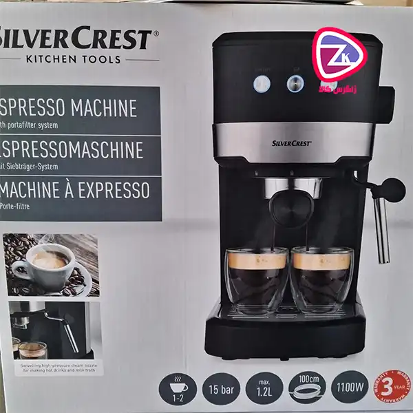 SilverCrest SEMB 1100 A1 ترکیبی از طراحی مینیمال، قدرت حرارتی مطلوب و کارایی بالا در عصاره‌گیری قهوه است.